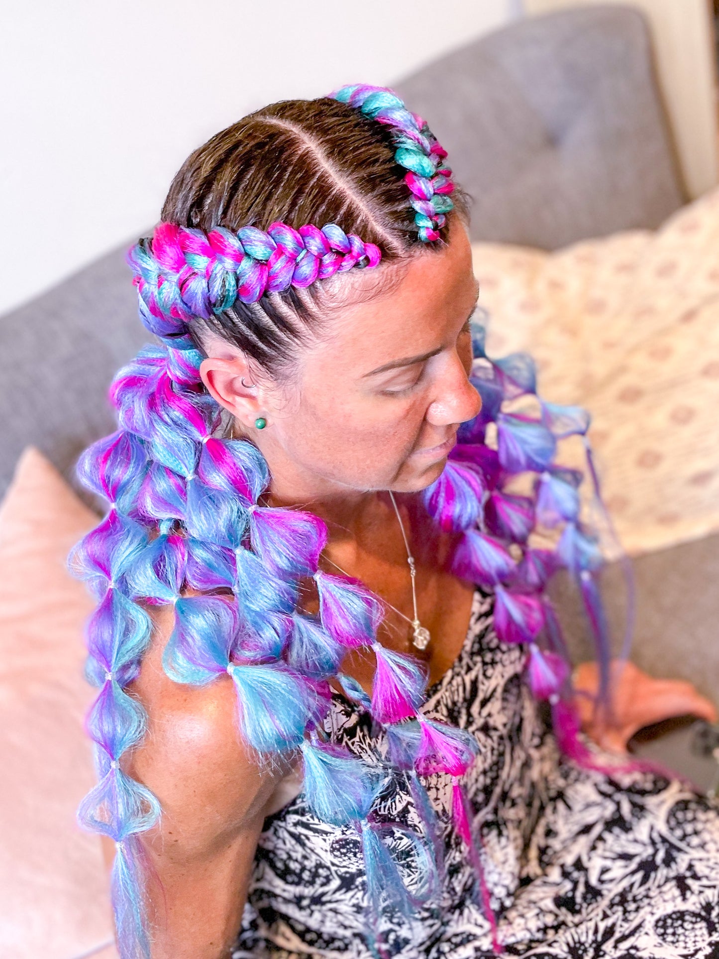 TEAL Braiding hair extensions