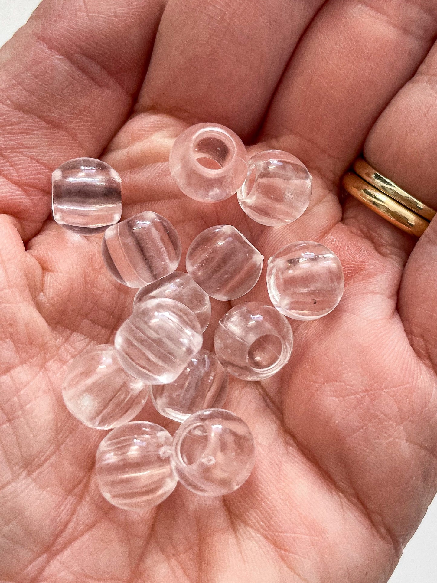 Beads (silver, black, rose gold, white, clear)