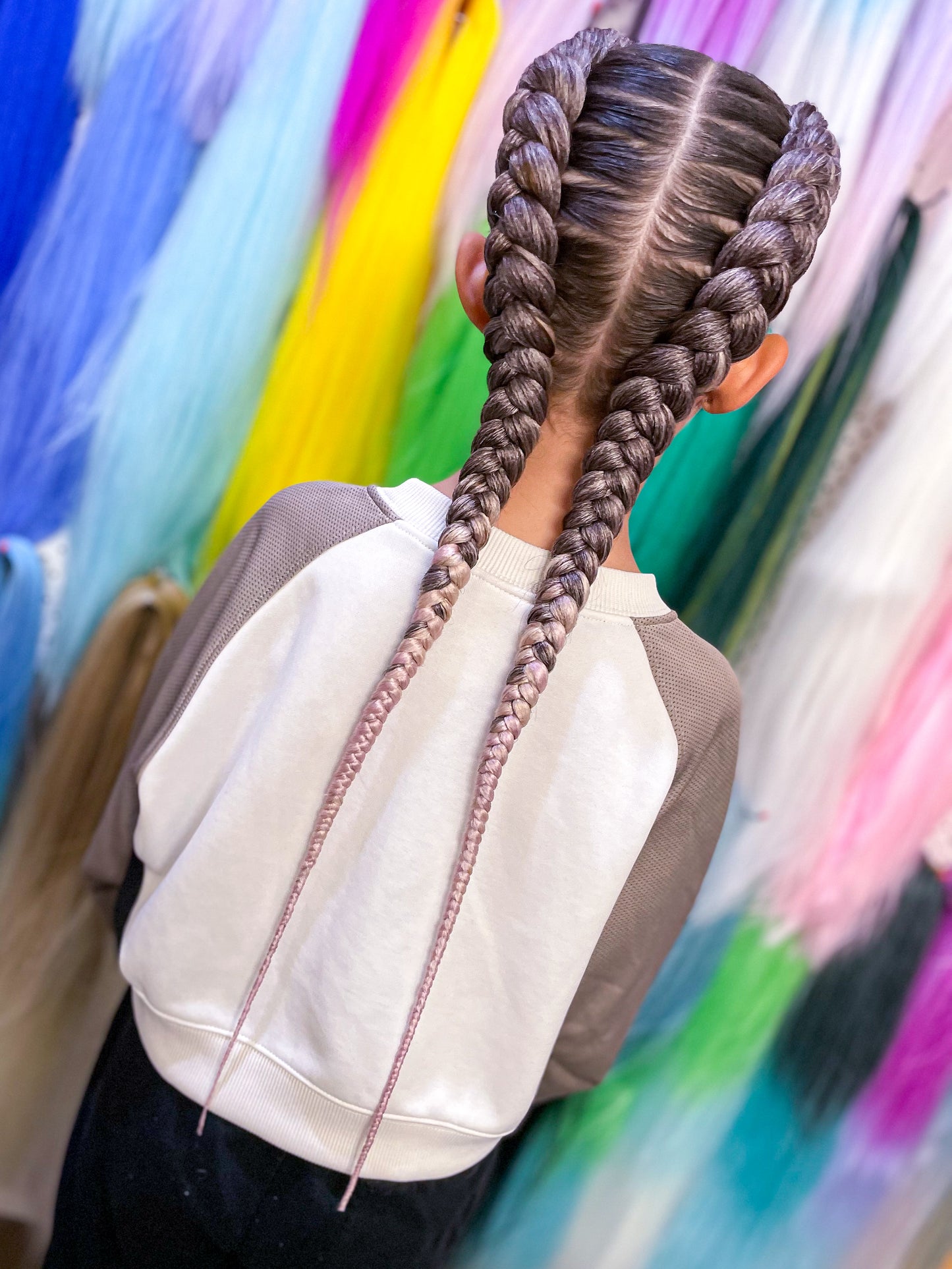 Brown rose gold ombré #4-613-rose gold Braiding hair extensions