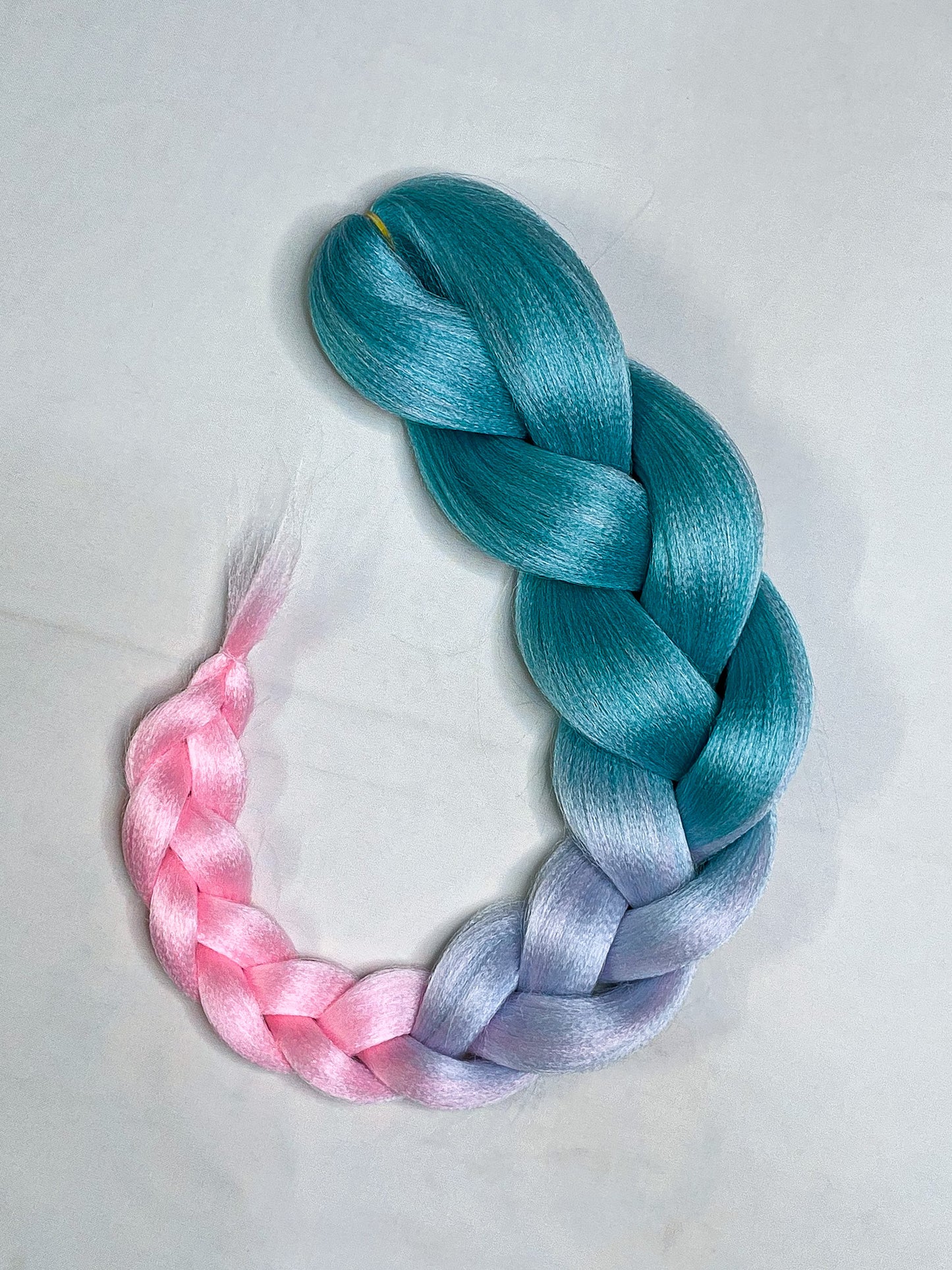 TEAL PINK OMBRÉ Braiding hair extensions