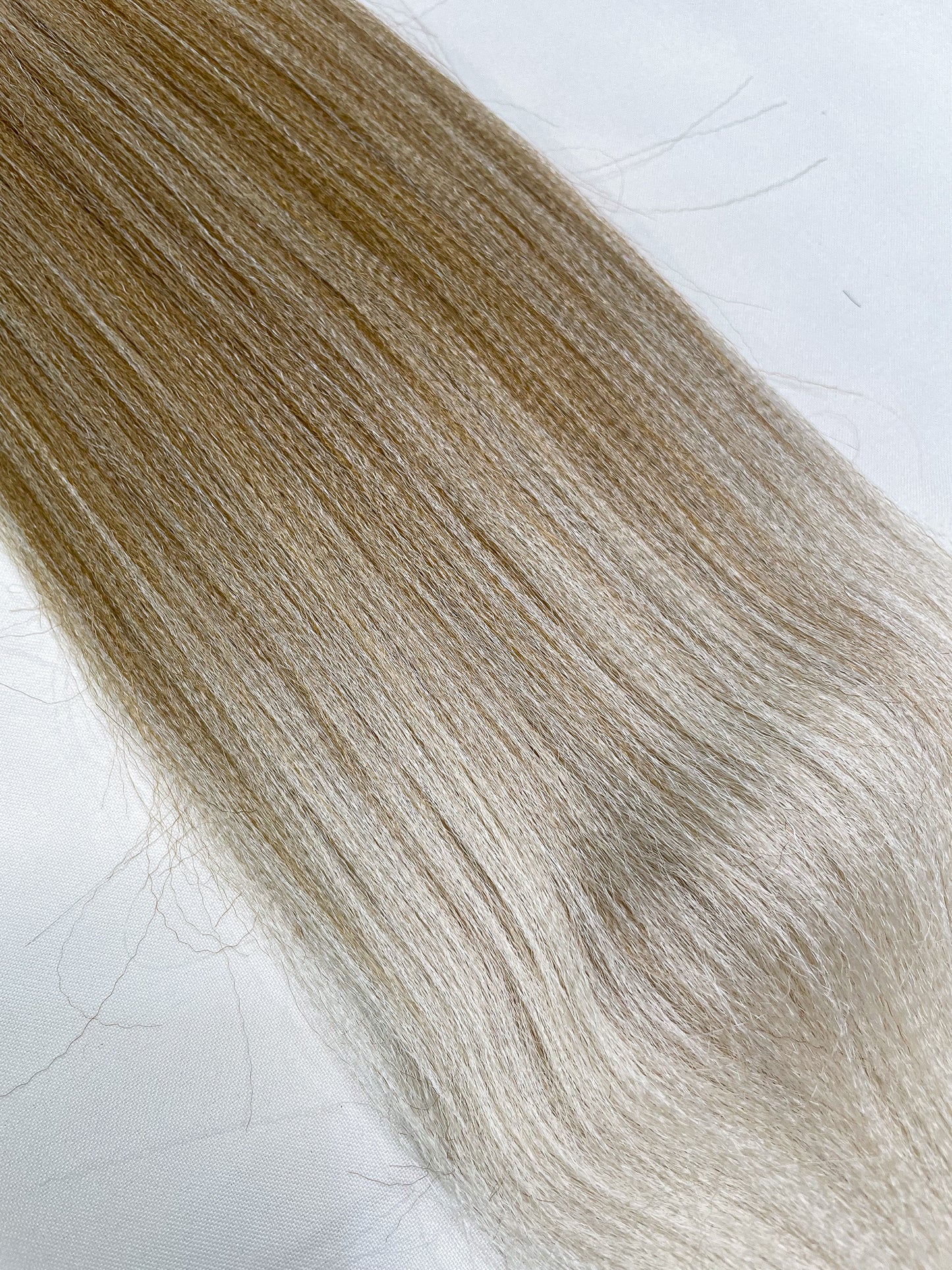 Warm blonde white ombré #27-613-white Braiding hair extensions