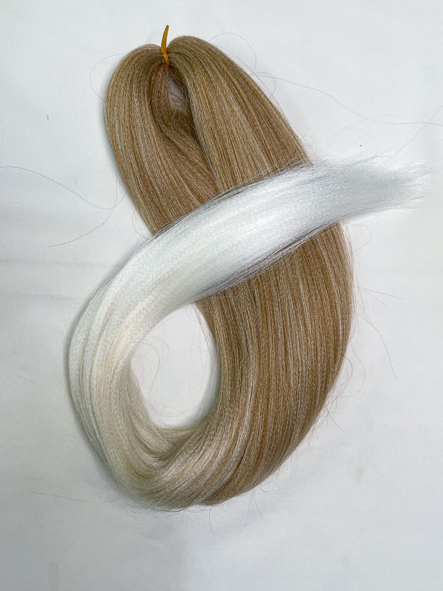 Warm blonde white ombré #27-613-white Braiding hair extensions