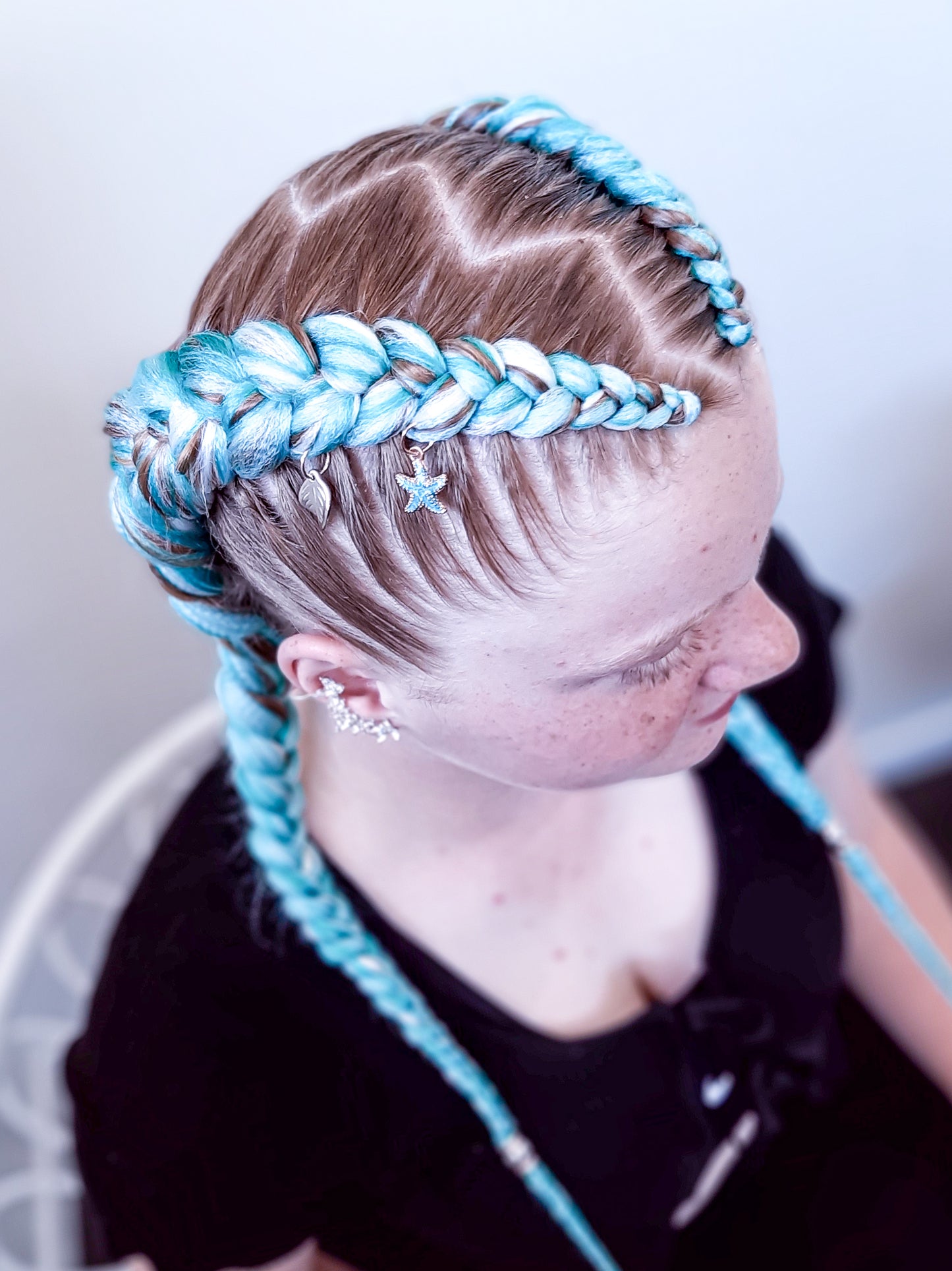 TEAL Braiding hair extensions
