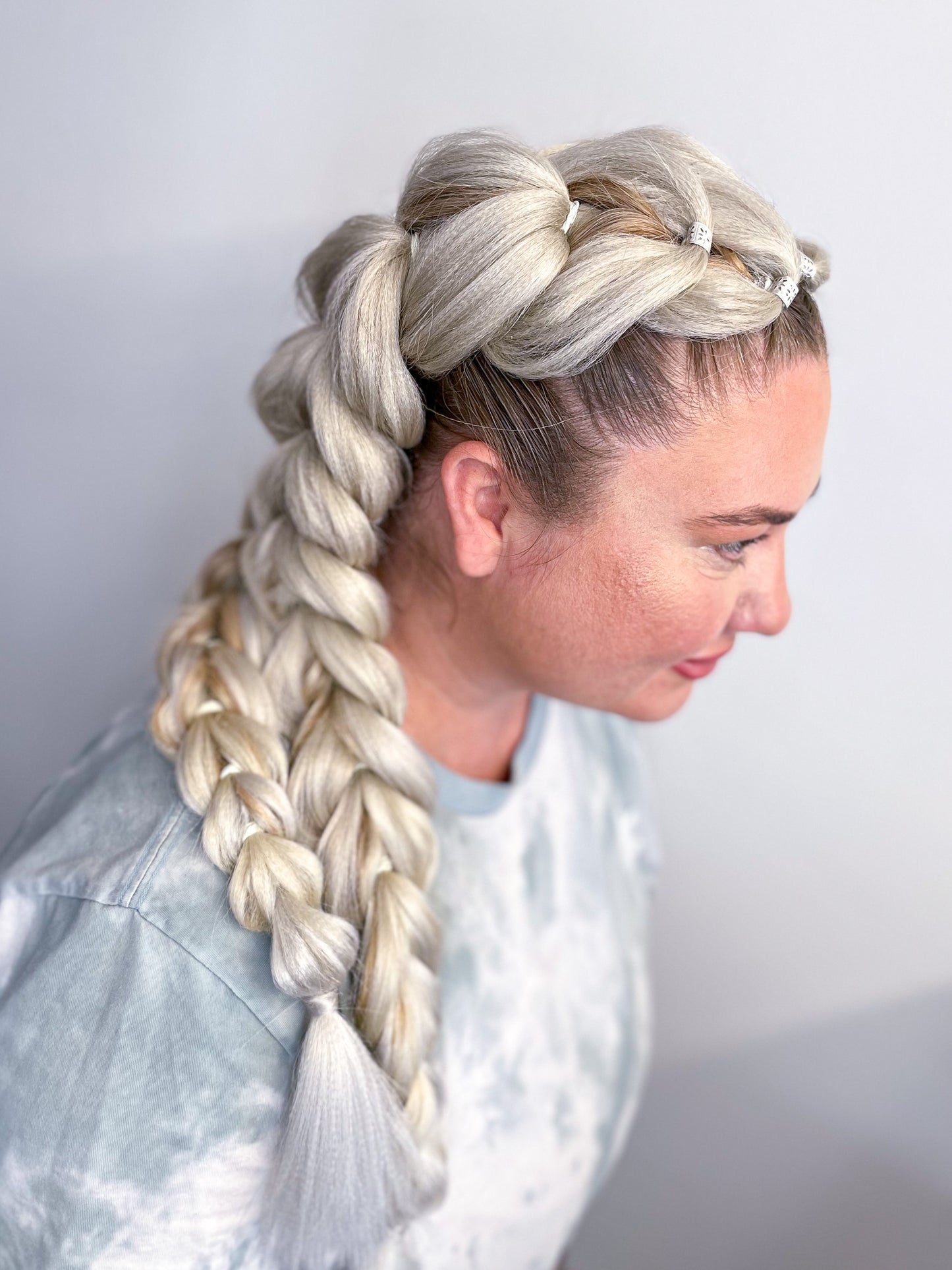 Cool blonde silver ombré #101-613-99 Braiding hair extensions