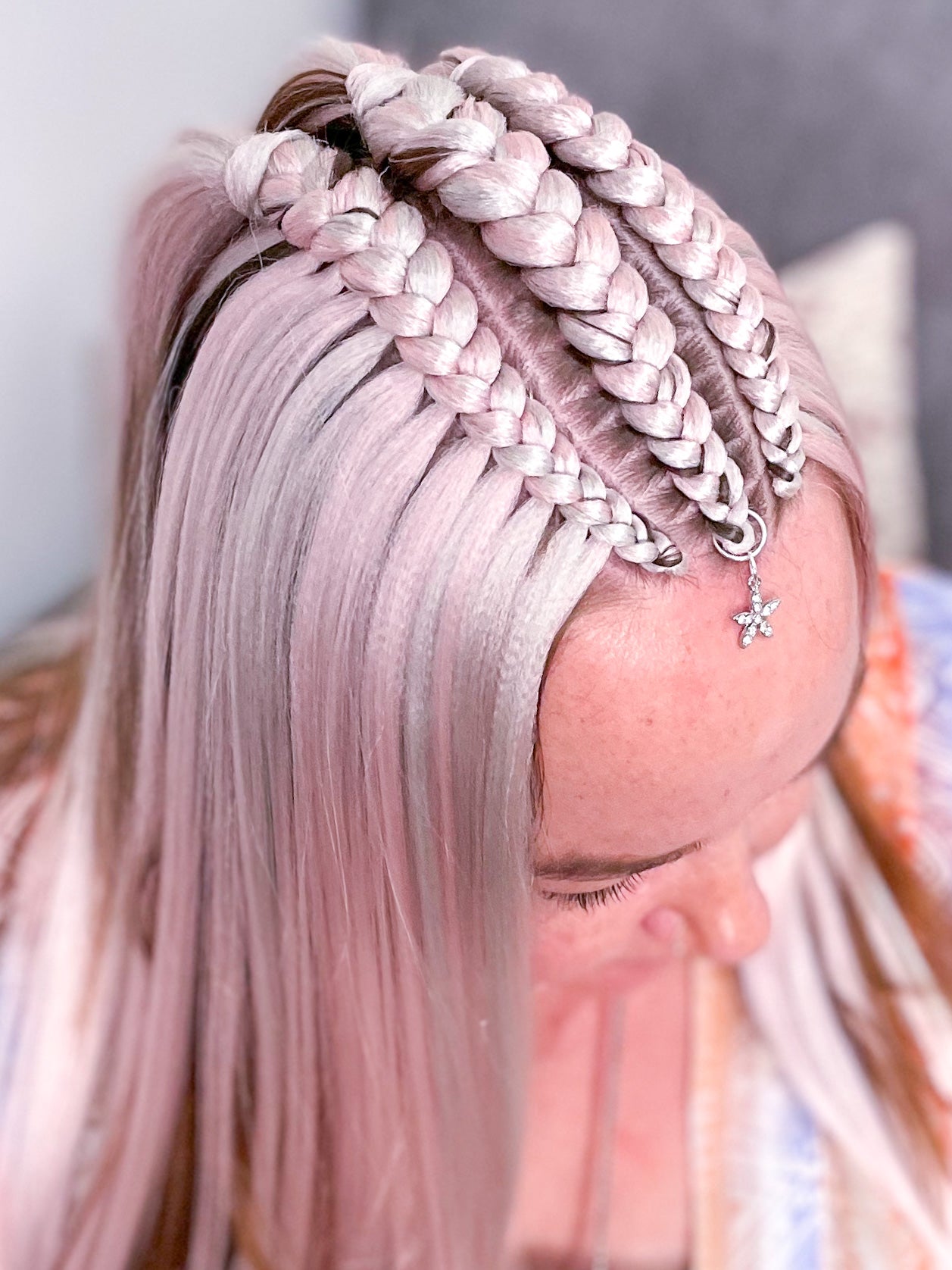 SILVER GREY #99 Braiding hair extensions