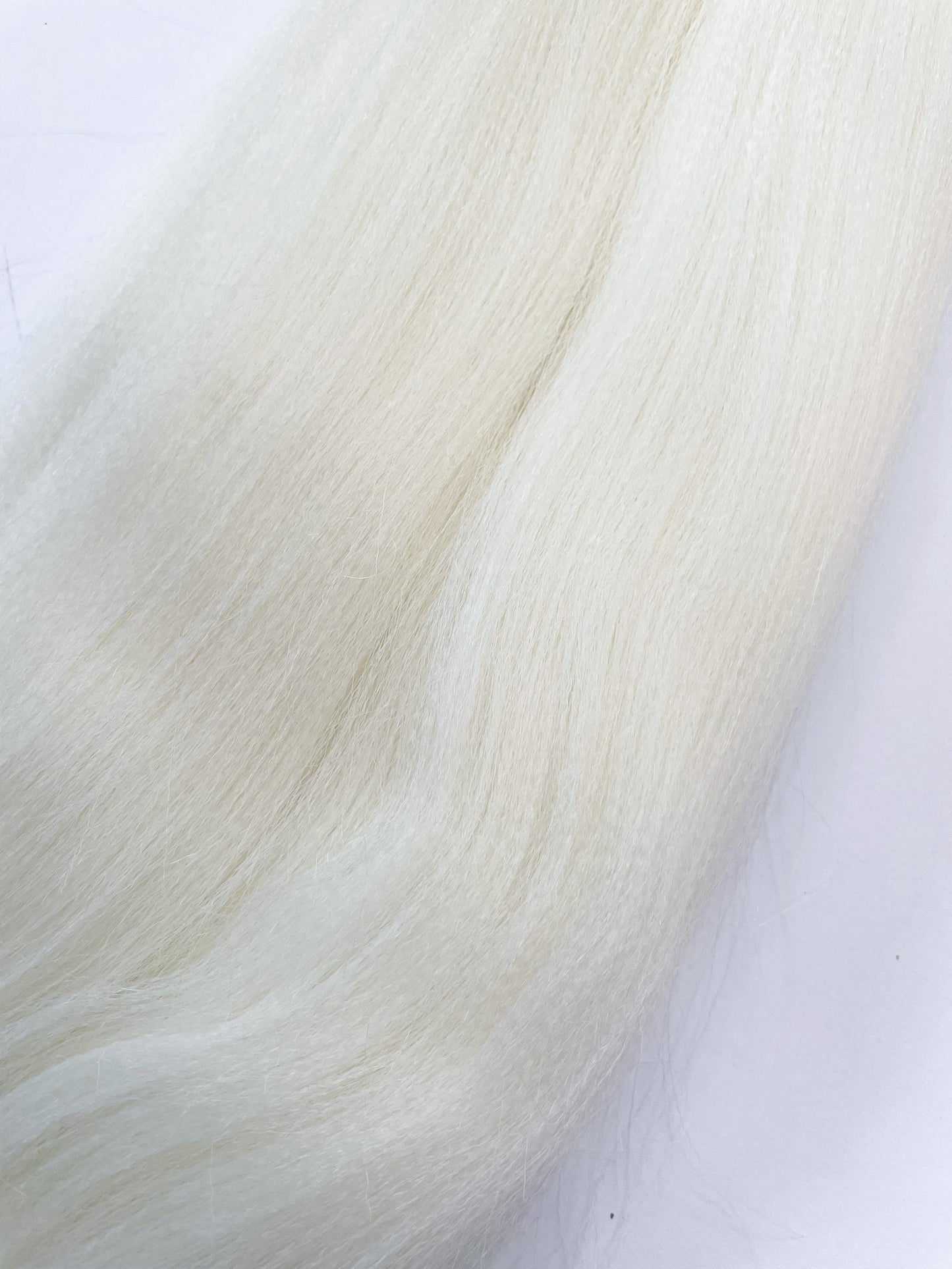 WHITE Braiding hair extensions