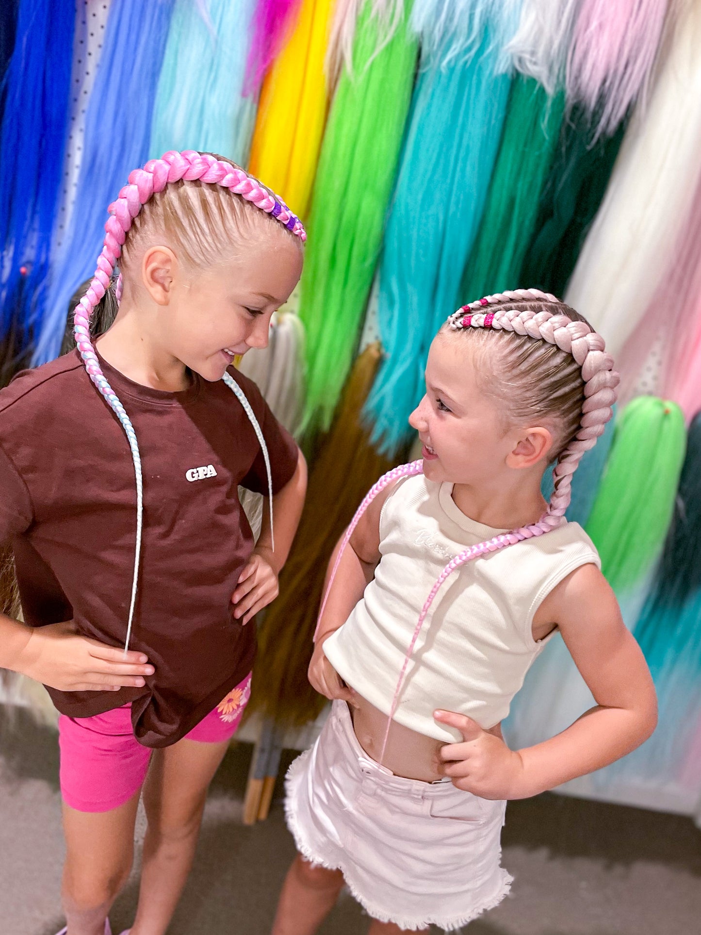 BLOND LILAC PINK OMBRÉ Braiding hair extensions