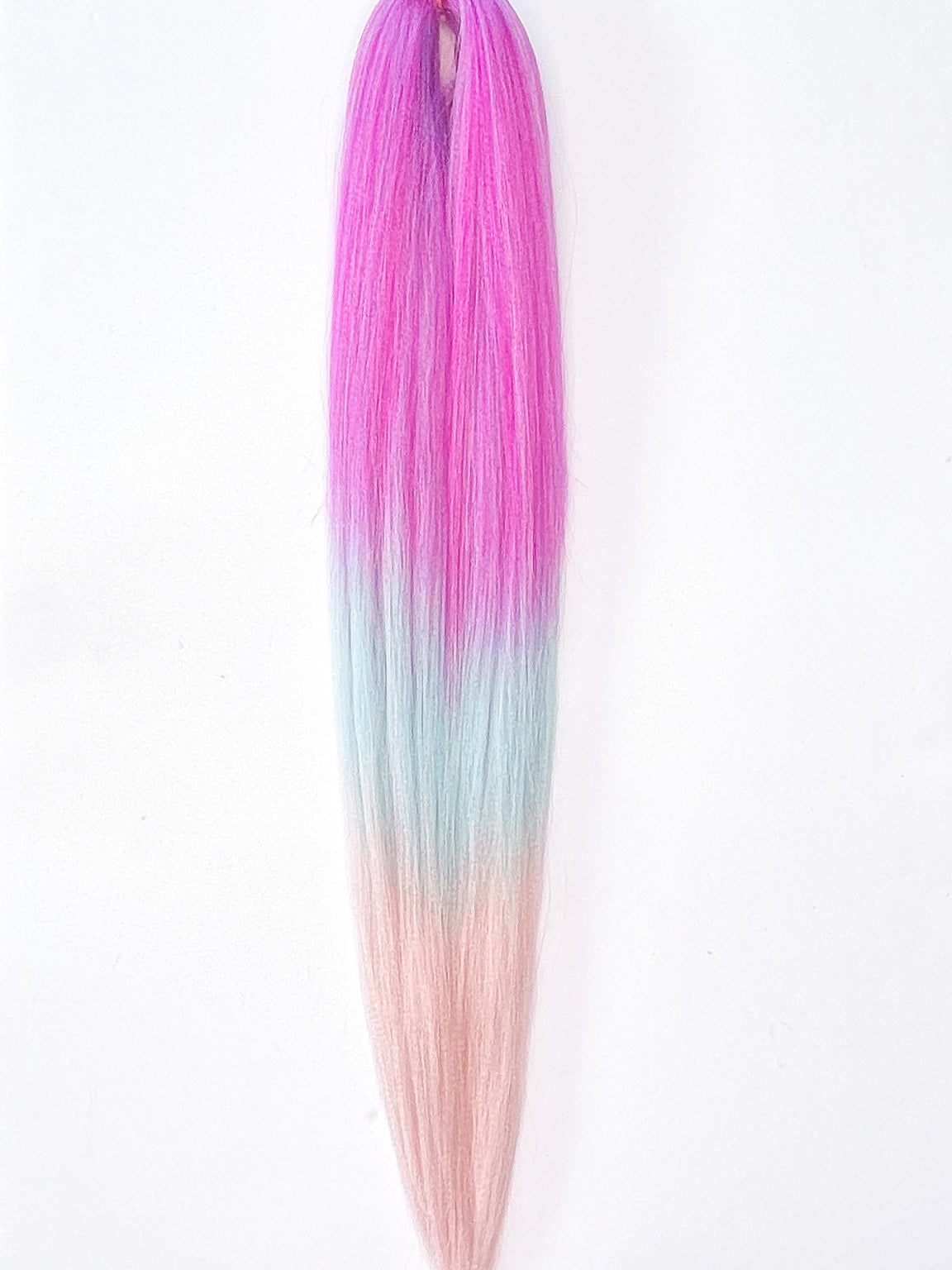 PINK AQUA ROSE OMBRÉ Braiding hair extensions