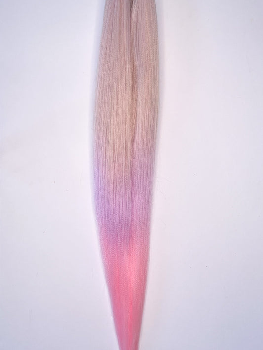 BLOND LILAC PINK OMBRÉ Braiding hair extensions