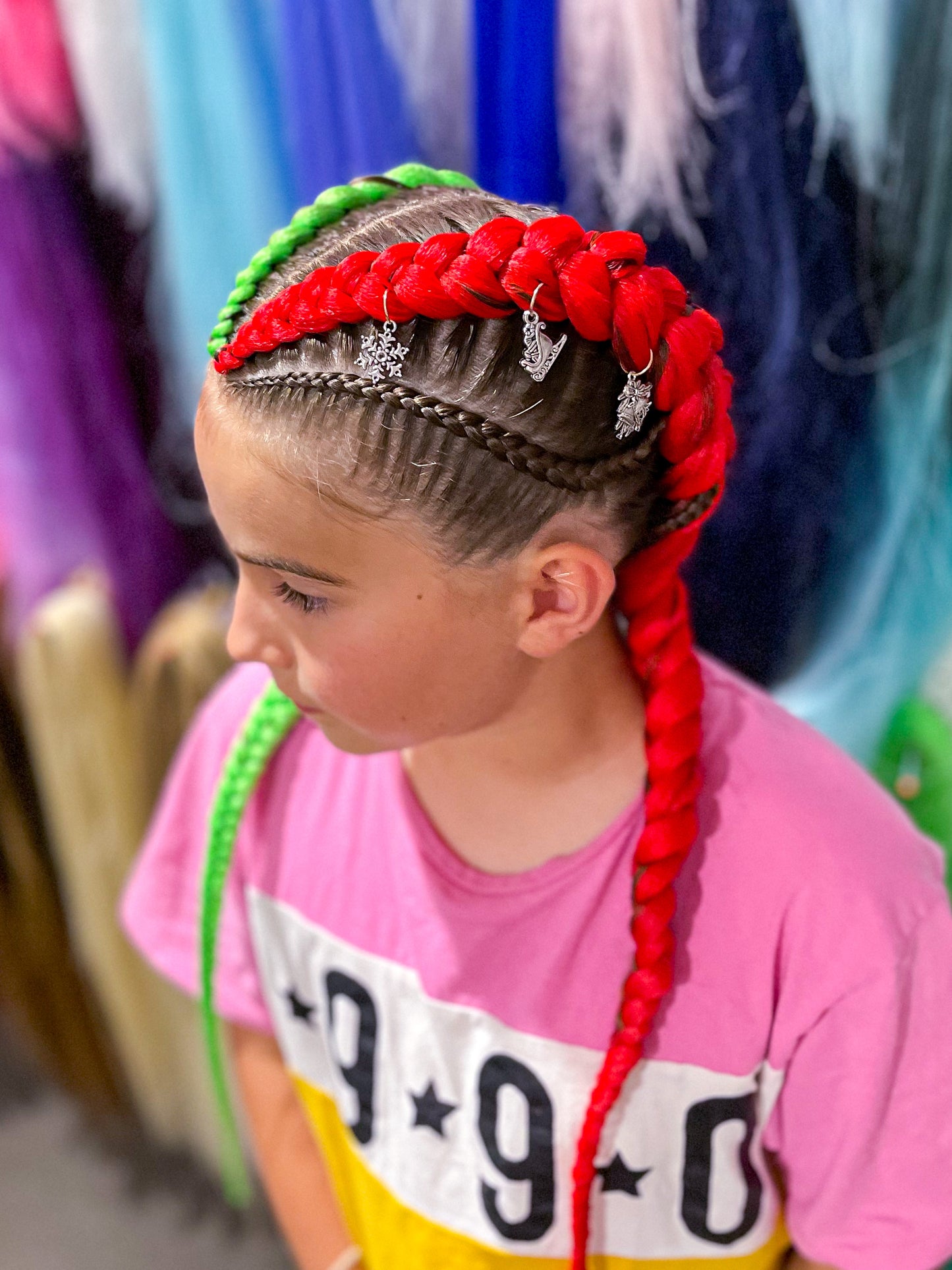 RED Braiding hair extensions