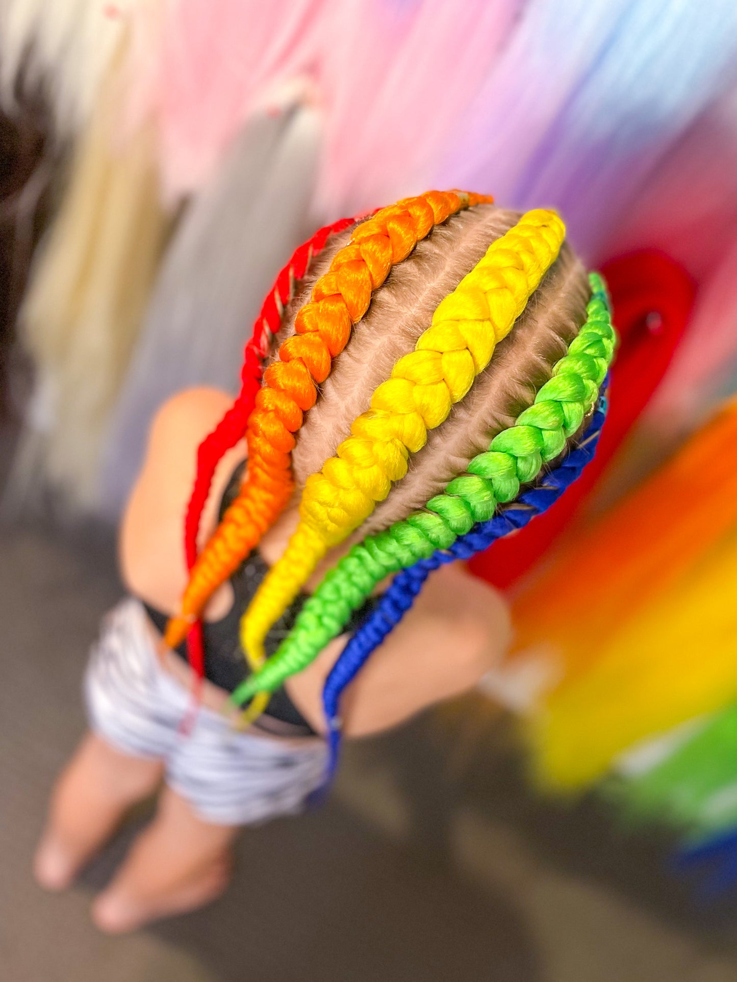 YELLOW Braiding hair extensions