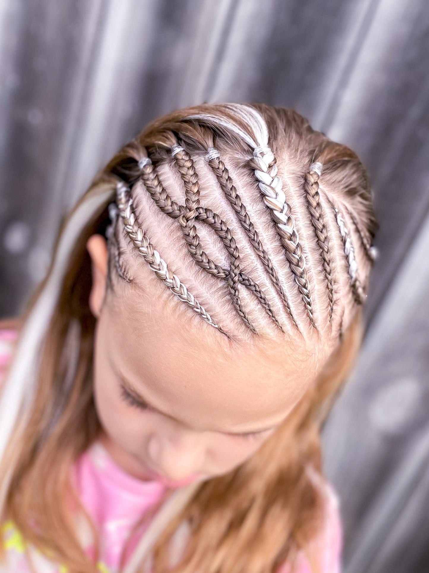 WHITE Braiding hair extensions