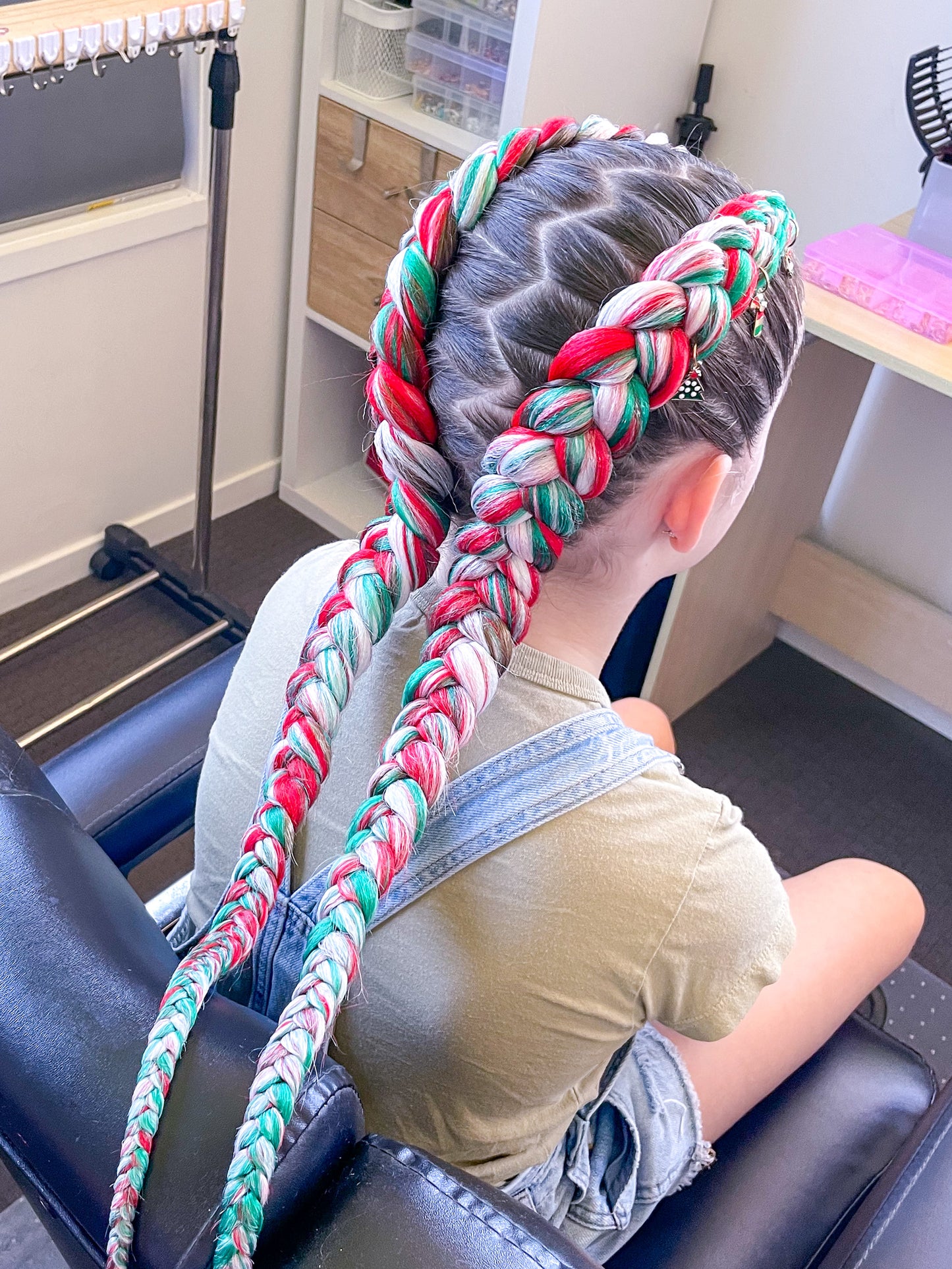 WHITE Braiding hair extensions