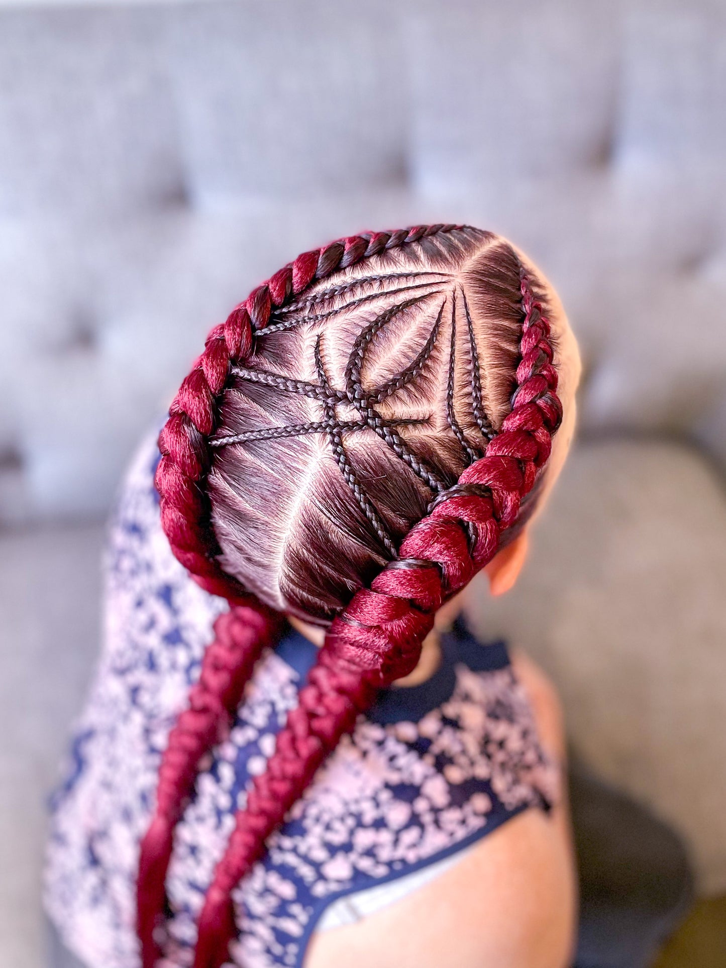BURGUNDY #39j Braiding hair extensions