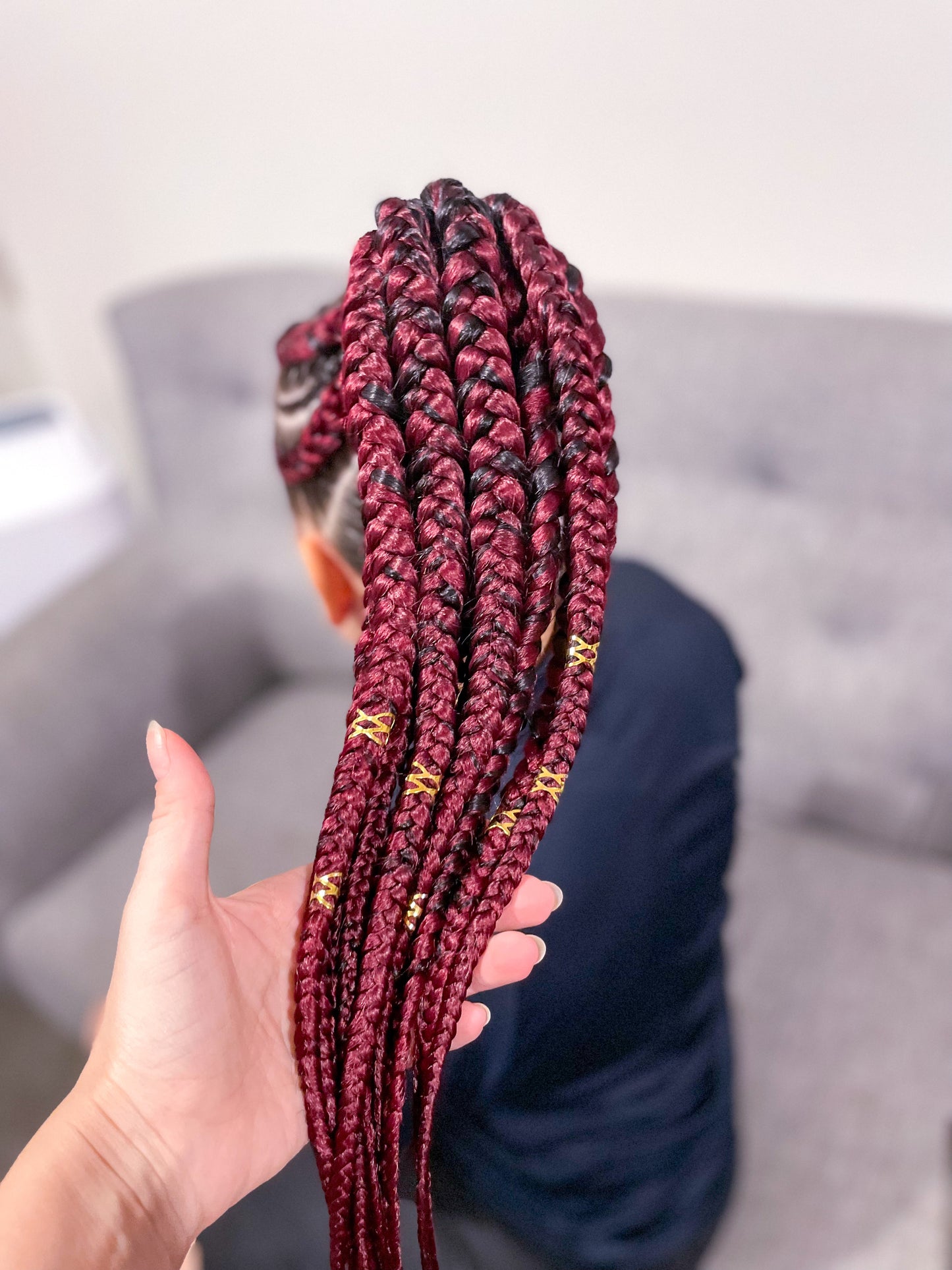BURGUNDY #39j Braiding hair extensions