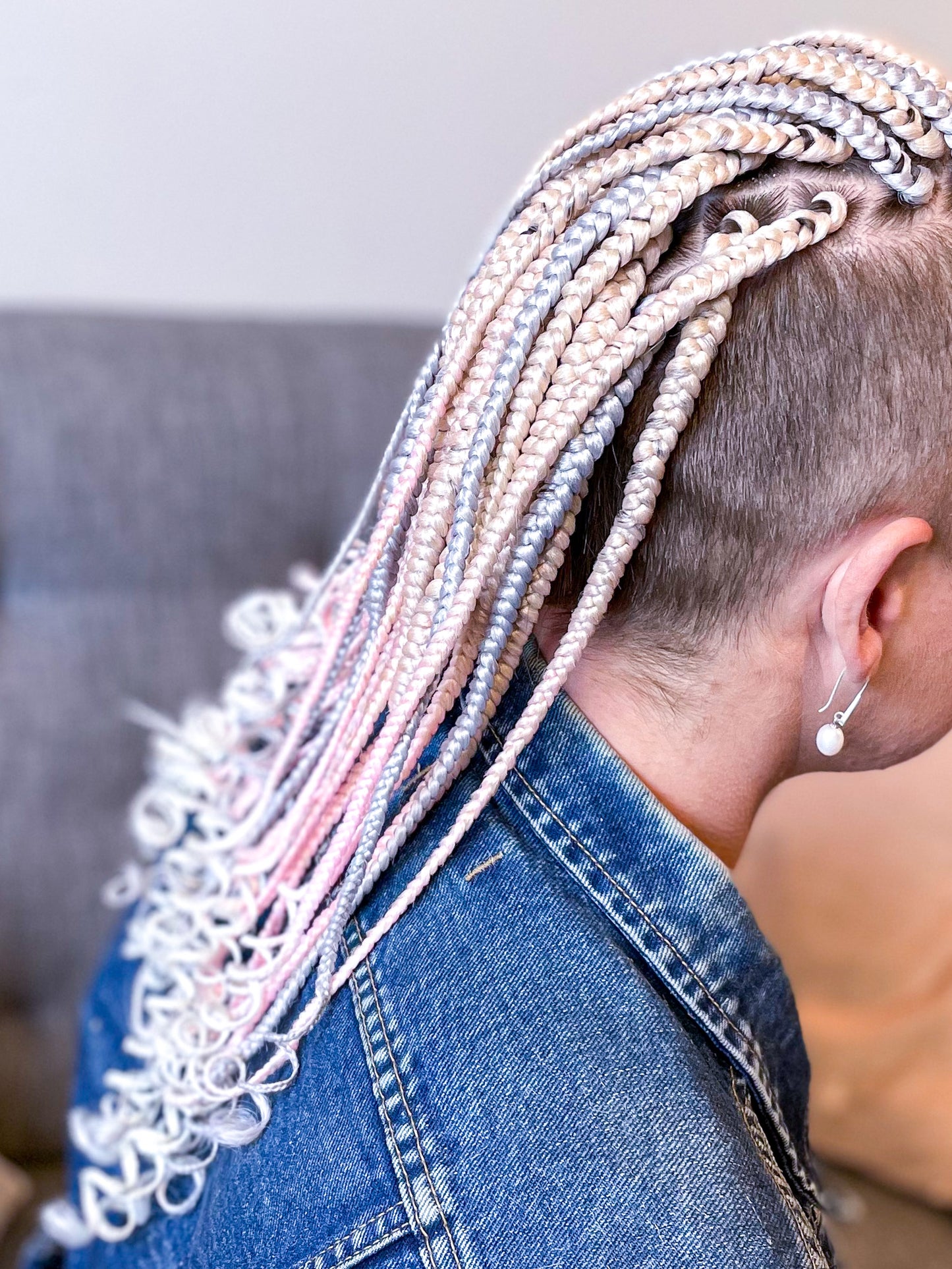 SILVER GREY #99 Braiding hair extensions