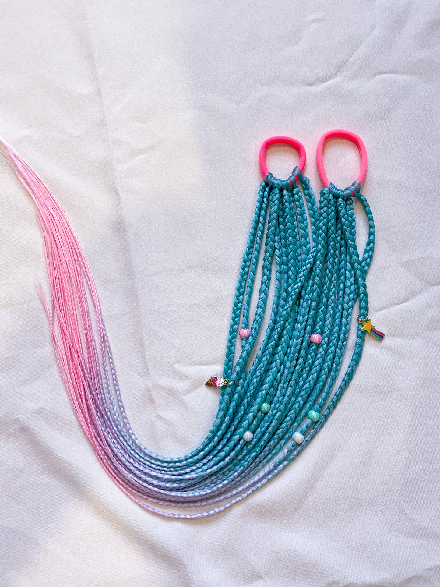 Braided hair-ties, 2pcs