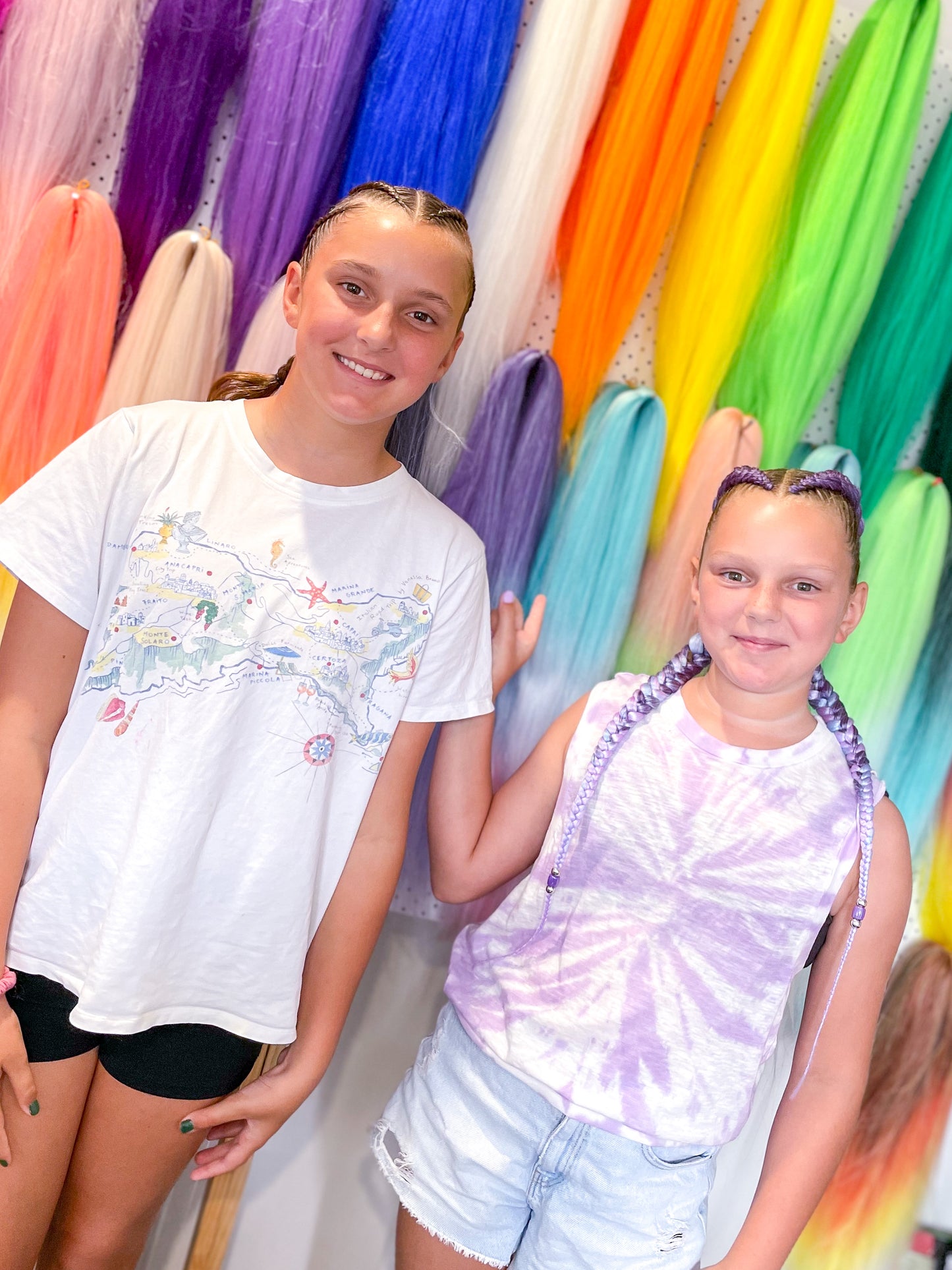 PURPLE AQUA OMBRÉ Braiding hair extensions