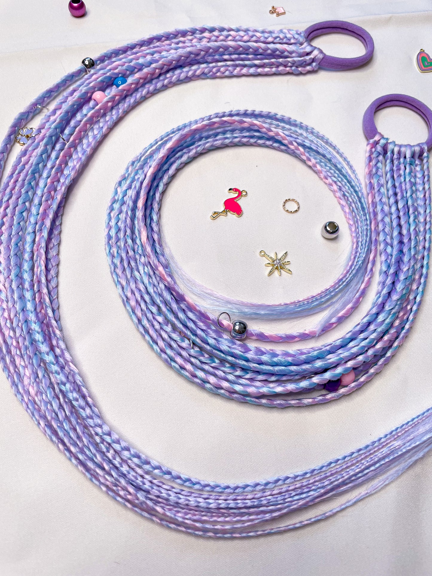 Braided hair-ties, 2pcs