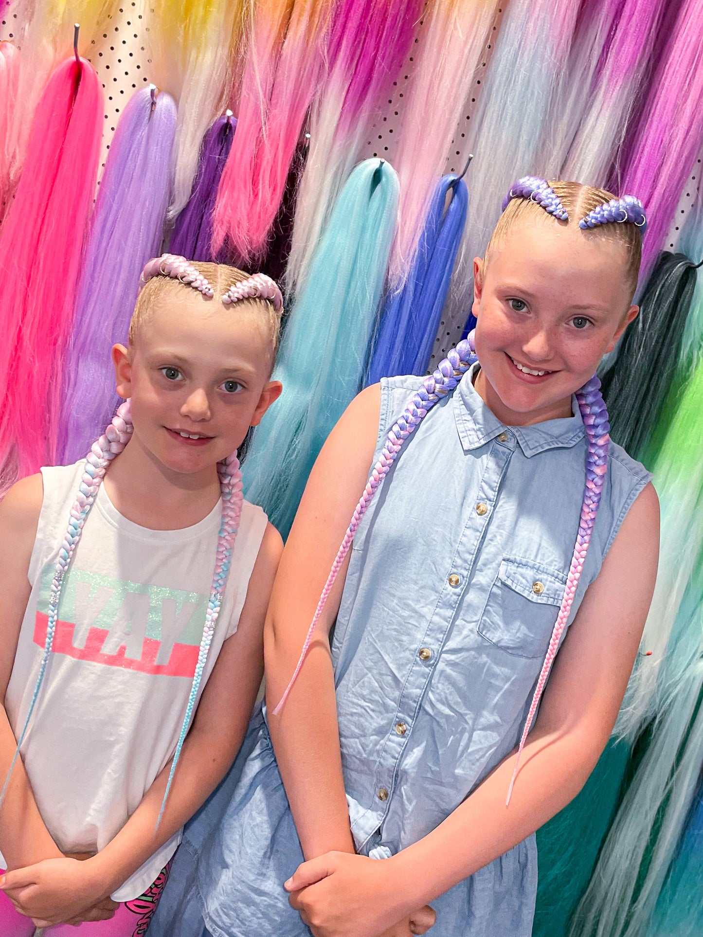 LIGHT PINK AQUA OMBRÉ Braiding hair extensions