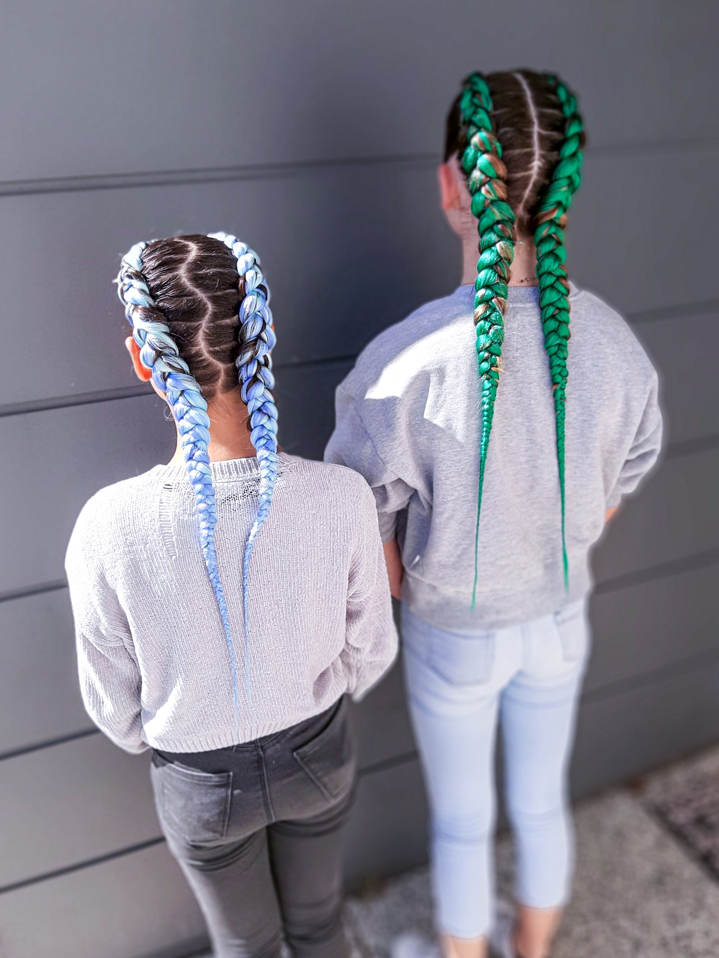 GREEN Braiding hair extensions