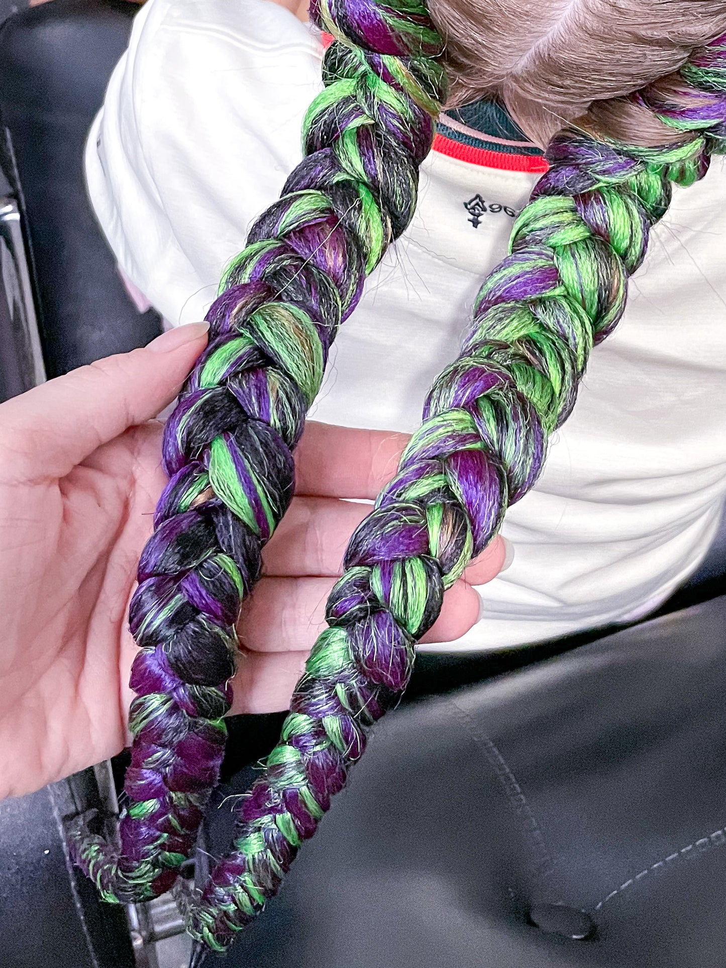 BRIGHT GREEN Braiding hair extensions