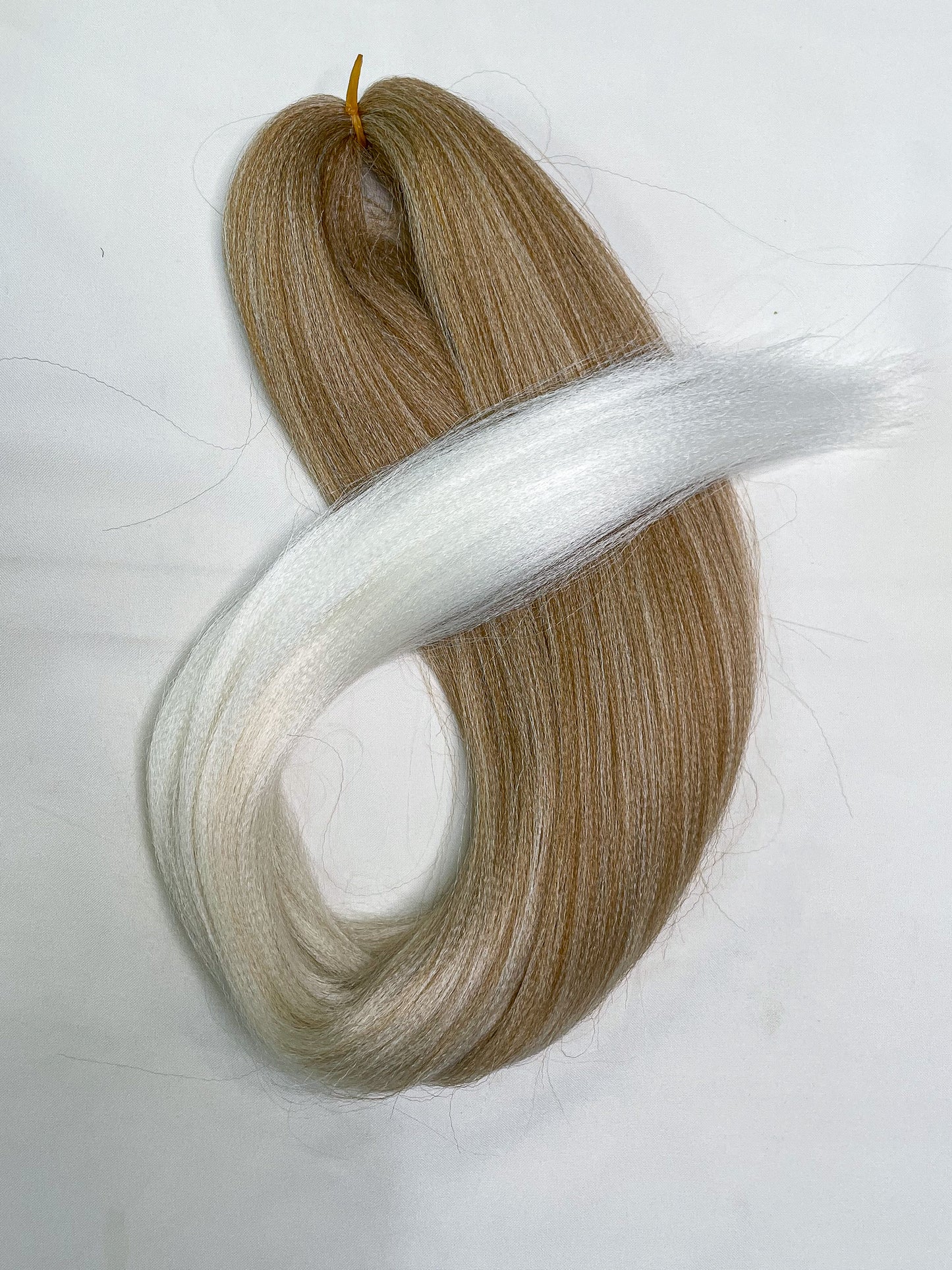 Warm blonde white ombré  #27-613-white Braiding hair extensions