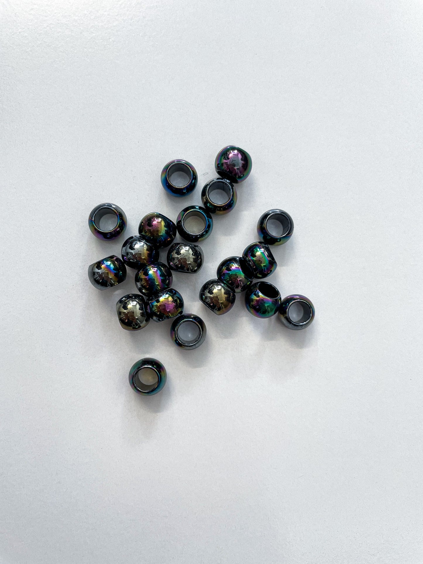 Black rainbow beads